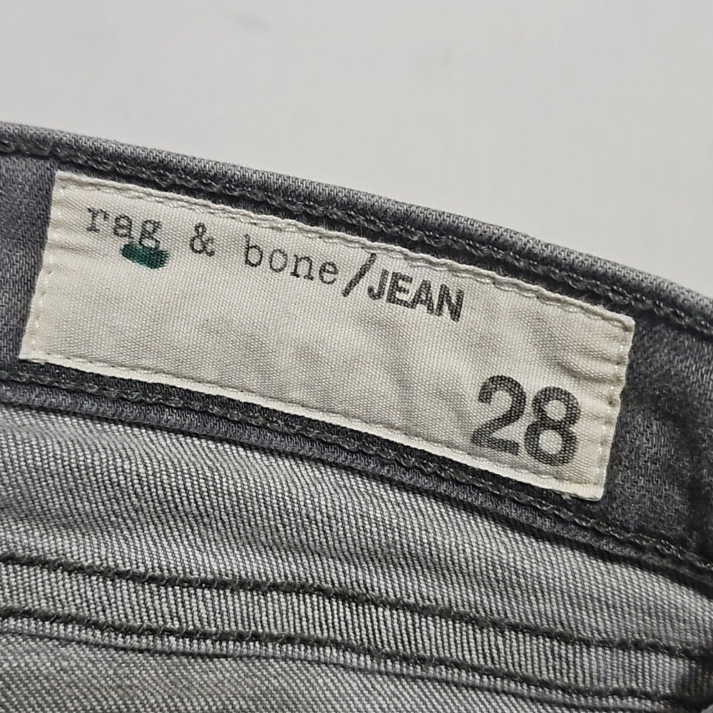 Rag & Bone Gray Denim Skinny Jeans Size 28 - Picture 3 of 6